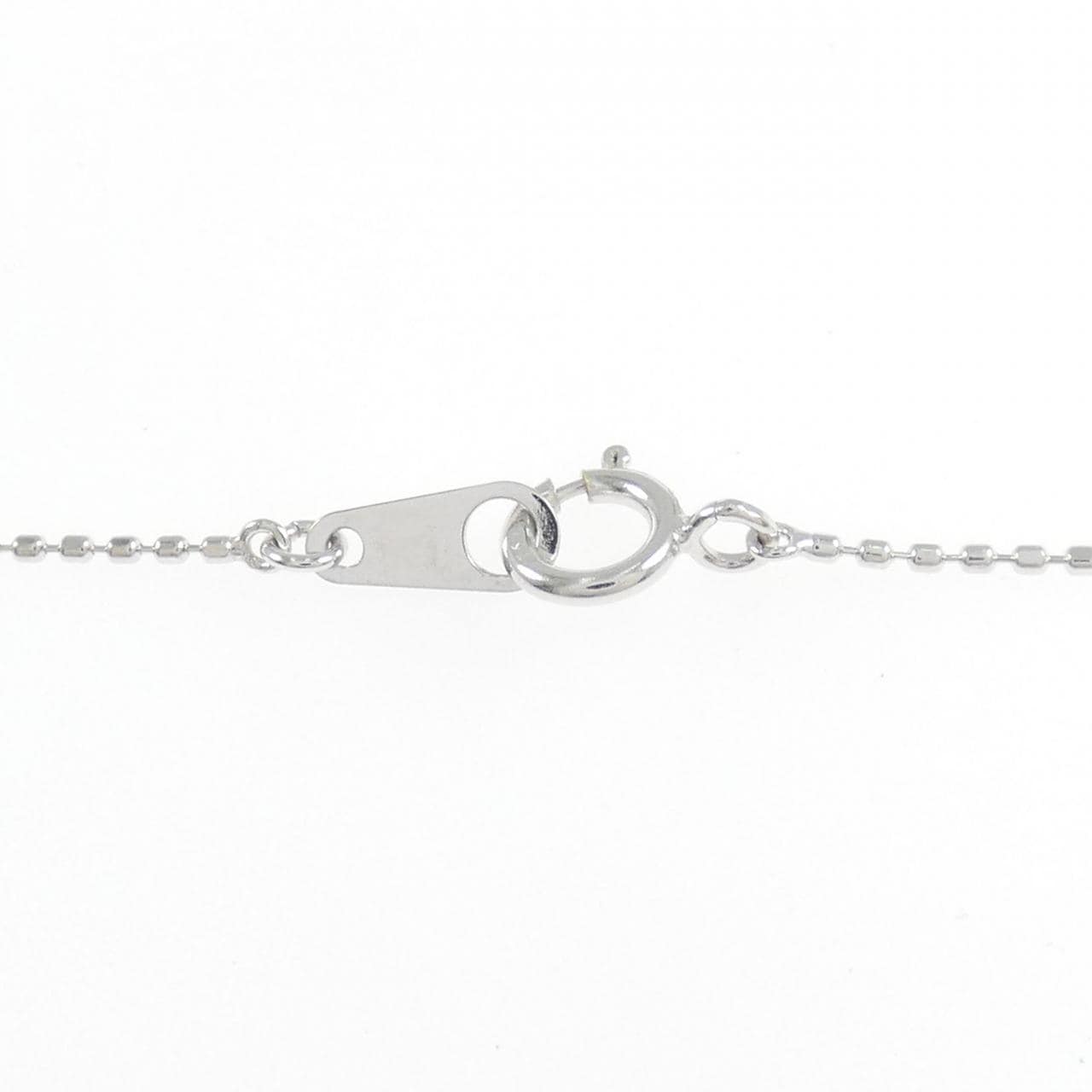 K18WG ソリティア ダイヤモンド ネックレス 0.07CT
