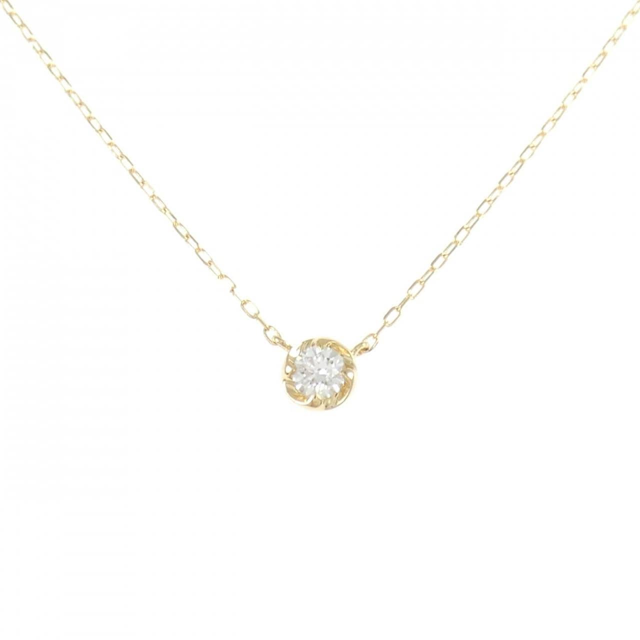 K18YG ダイヤモンド ネックレス 0.15CT