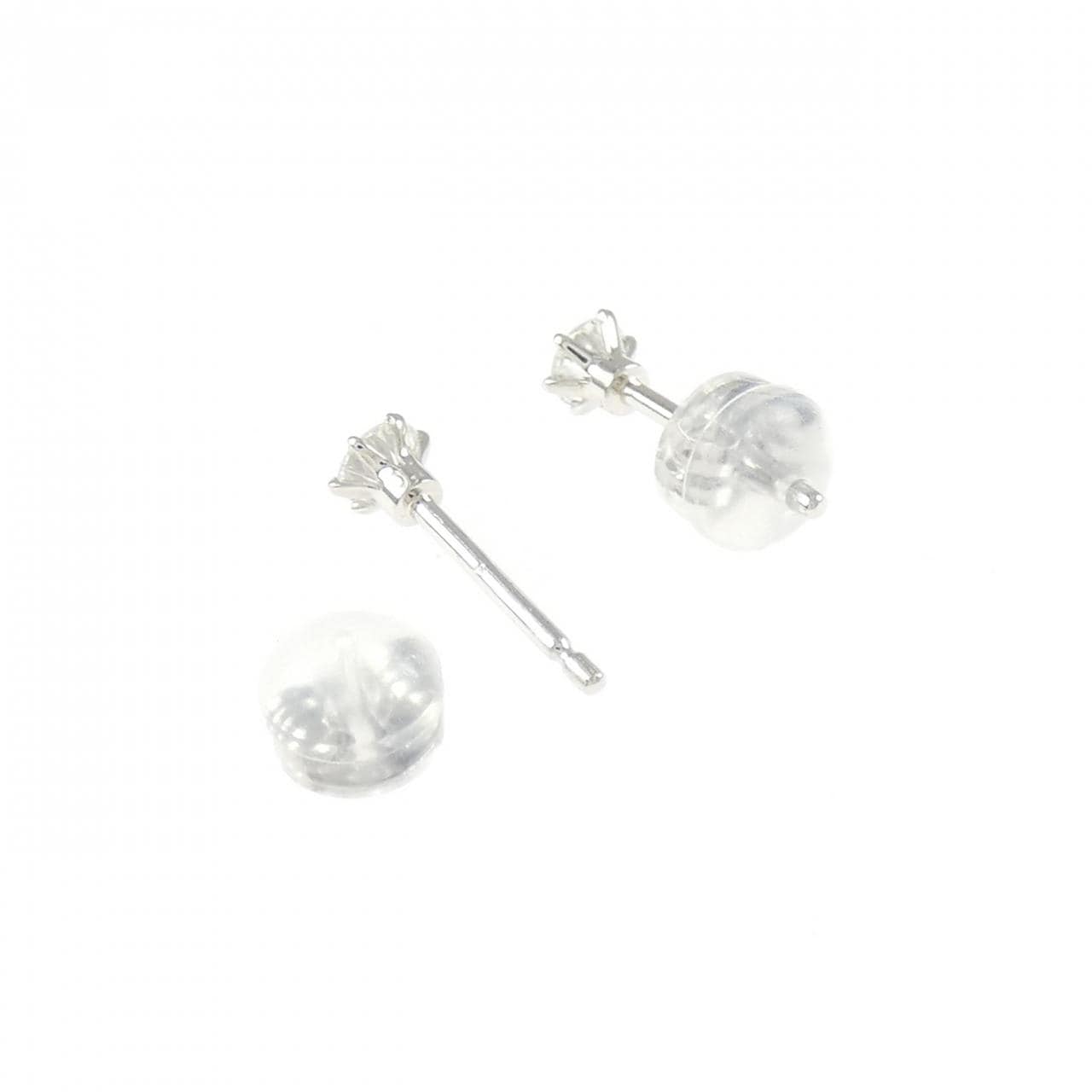PT/PT900 ソリティア ダイヤモンド ピアス 0.26CT