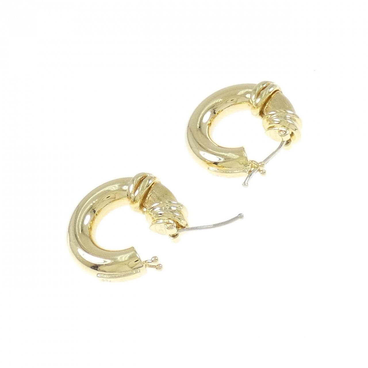 750YG/750WG earrings