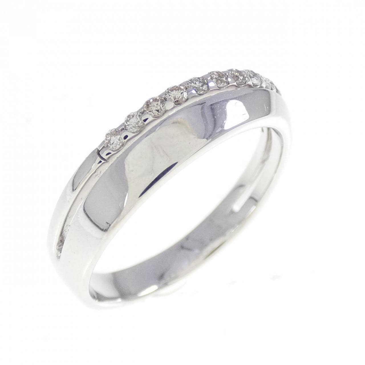 K18WG ダイヤモンド リング 0.13CT