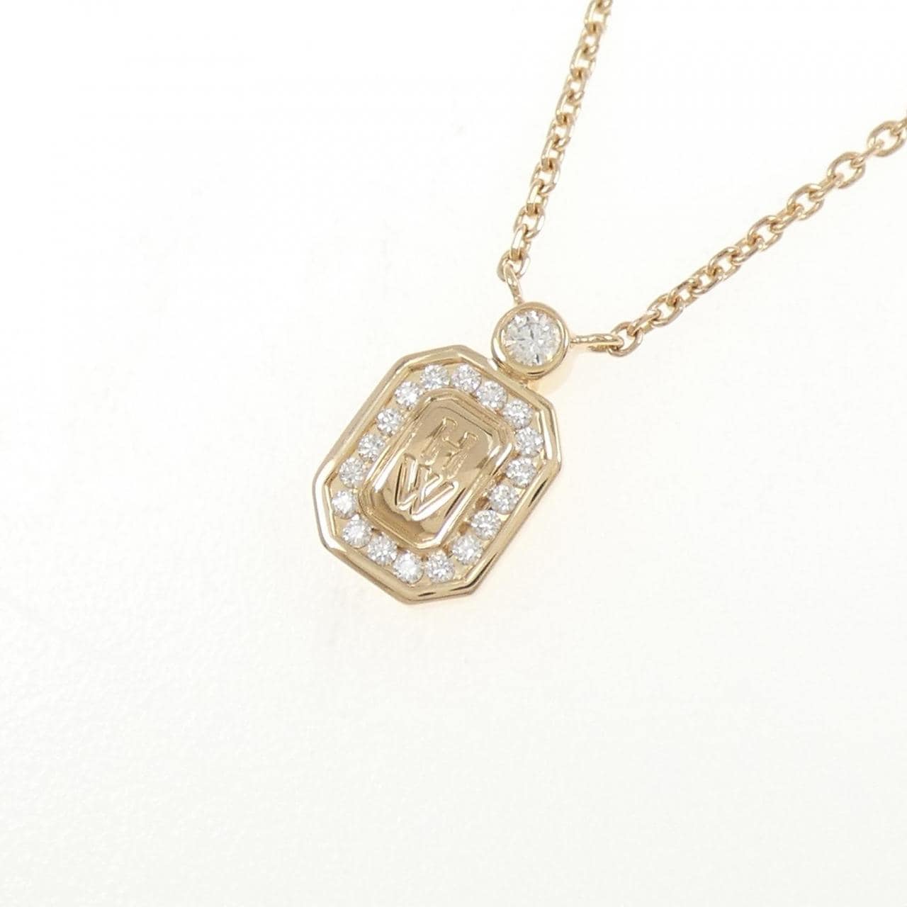 HARRY WINSTON HW 徽标项链