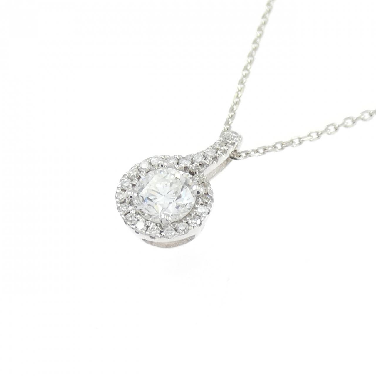 K18WG ダイヤモンド ネックレス 0.325CT G SI2 Fair