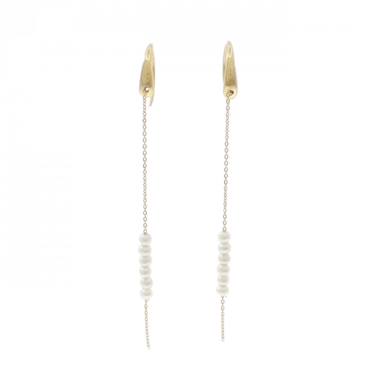 750YG 淡水パール ピアス