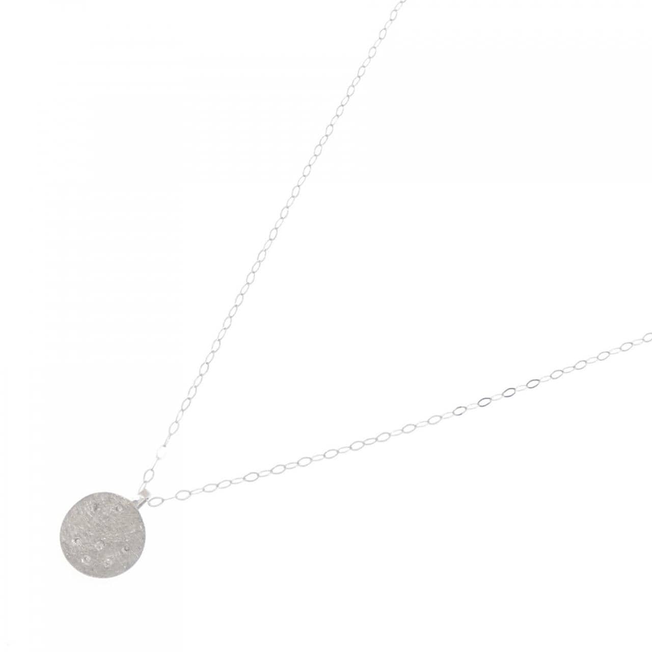 K18WG ダイヤモンド ネックレス 0.03CT
