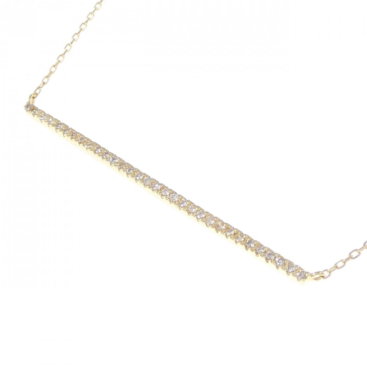K18YG ダイヤモンド ネックレス 0.12CT