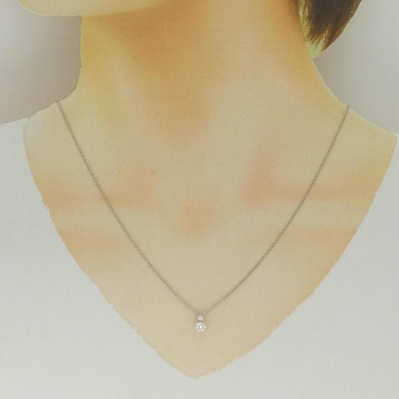 ロイヤル アッシャー ダイヤモンド ネックレス 0.24CT