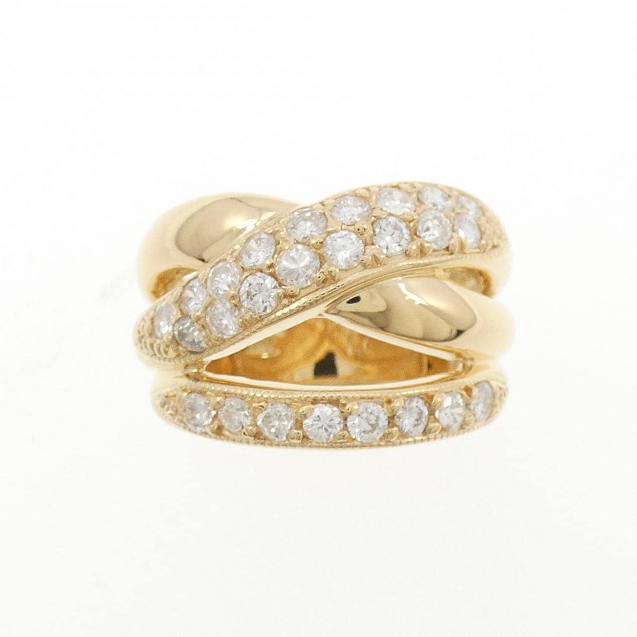 K18YG ダイヤモンド リング 0.87CT