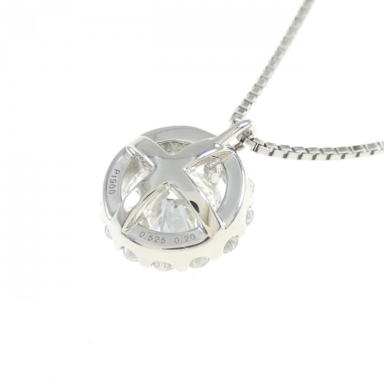 [BRAND NEW] PT900/PT850 Diamond Necklace 0.525CT F SI1 VG