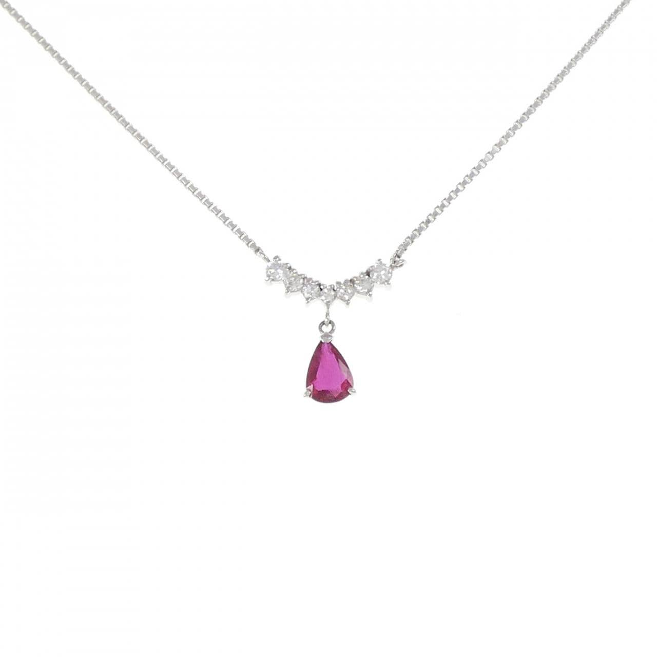 PT900/PT850红宝石项链0.55CT
