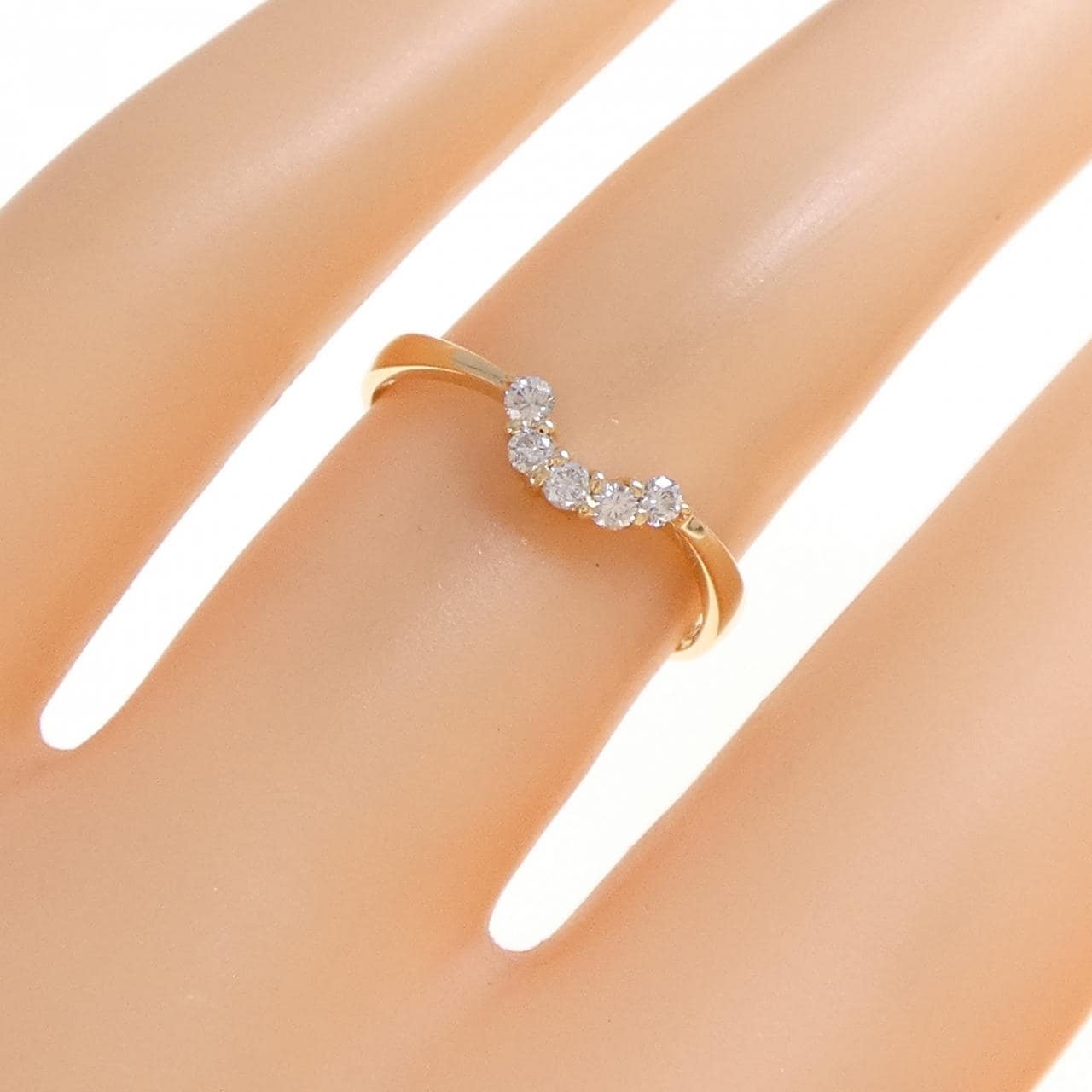 K18YG ダイヤモンド リング 0.10CT