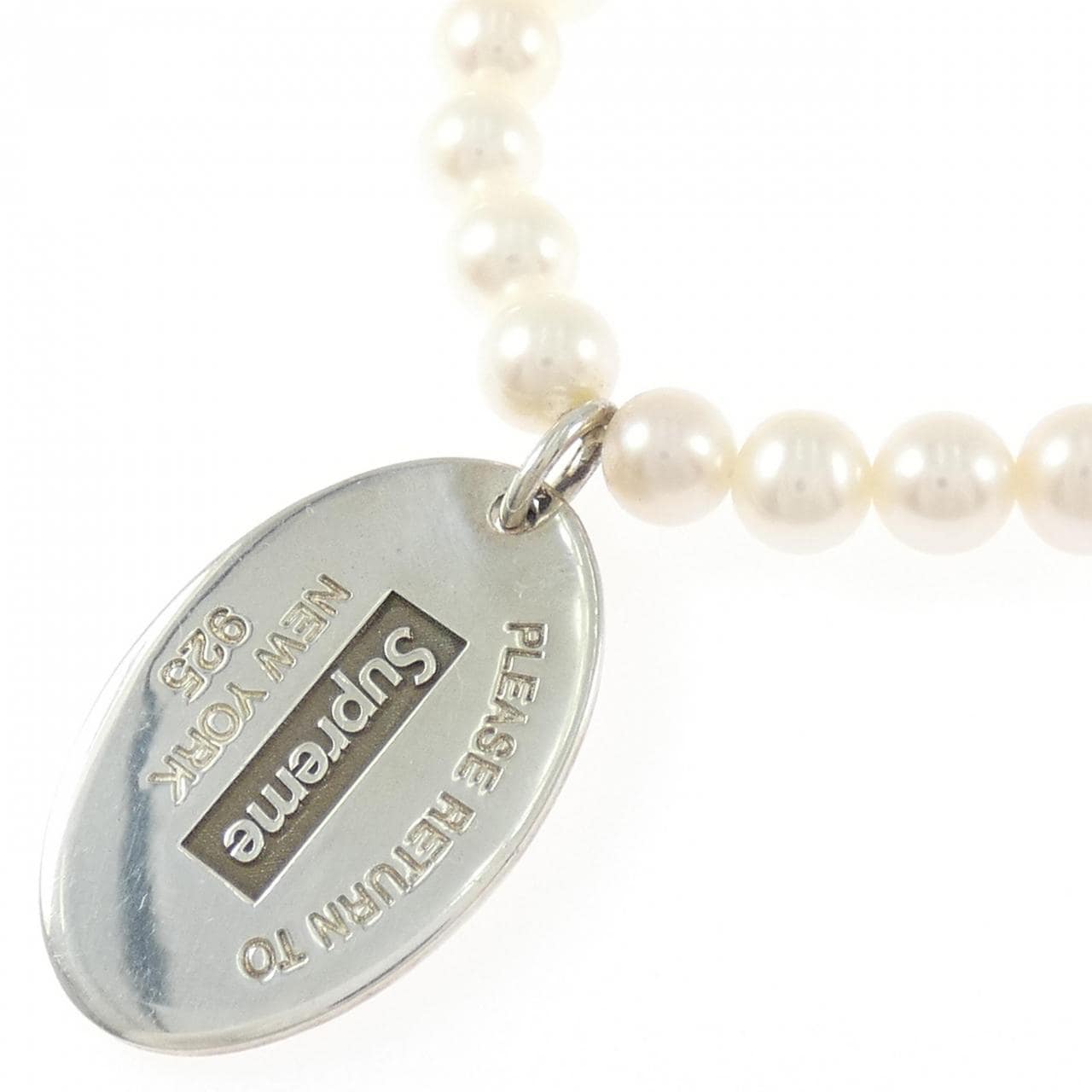 ティファニー オーバルタグ ネックレス 5.5-6mm