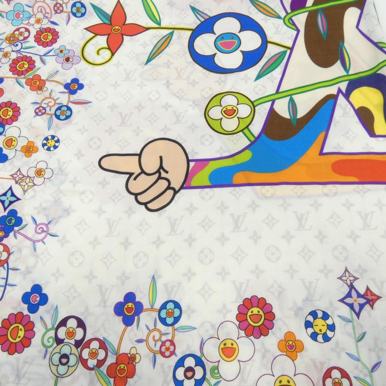 ルイヴィトン LOUIS VUITTON MURAKAMI M96080 ショール