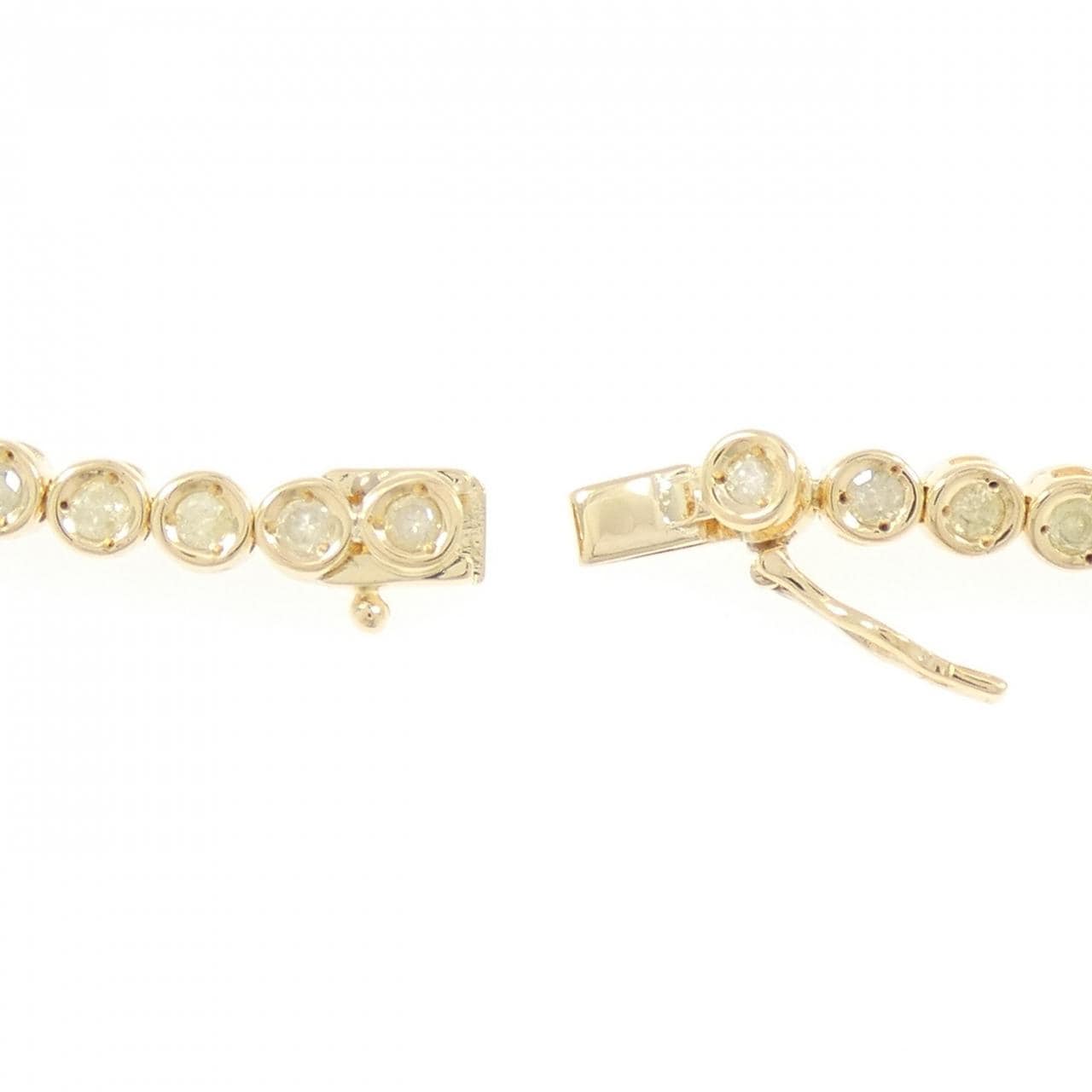 K18YG ダイヤモンド ブレスレット 1.39CT