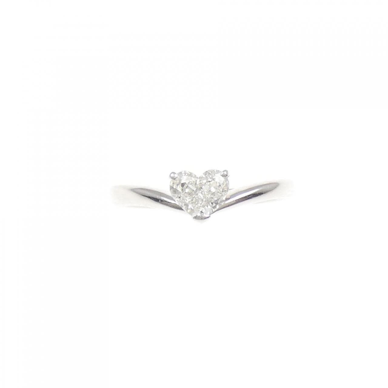 PT900 ハート ダイヤモンド リング 0.353CT