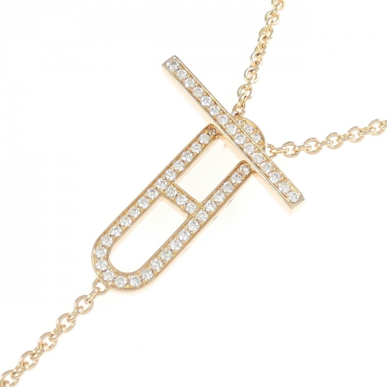 エルメス エヴァー シェーヌ ダンクル ネックレス 0.37CT