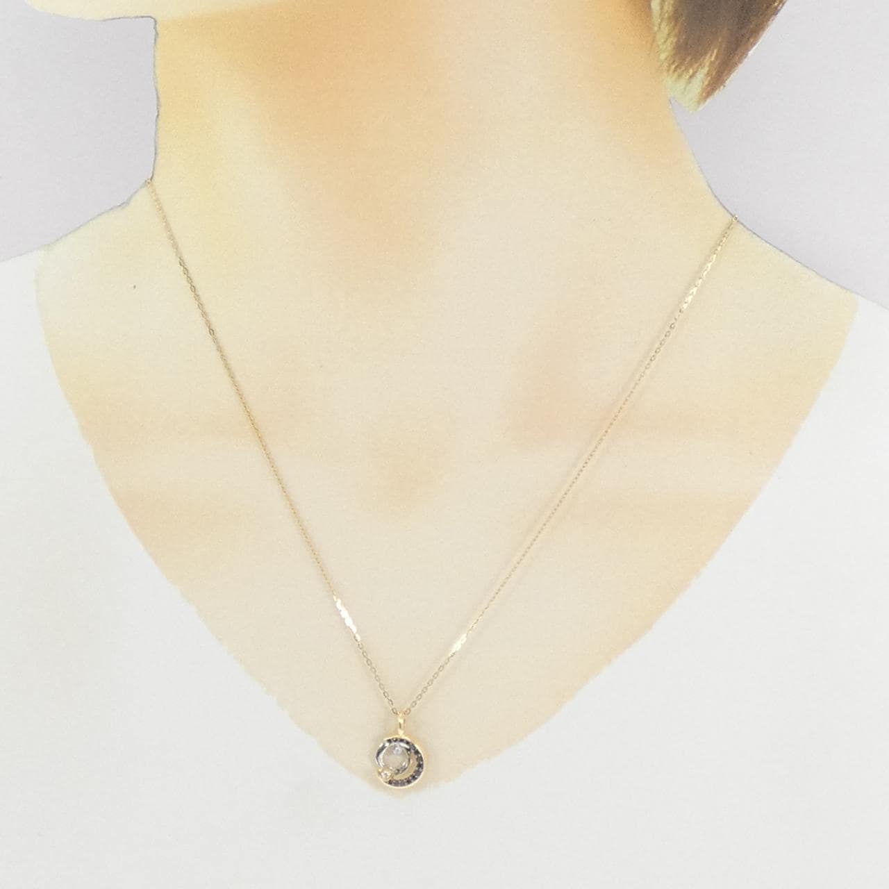 スタージュエリー ダイヤモンド ネックレス 0.08CT