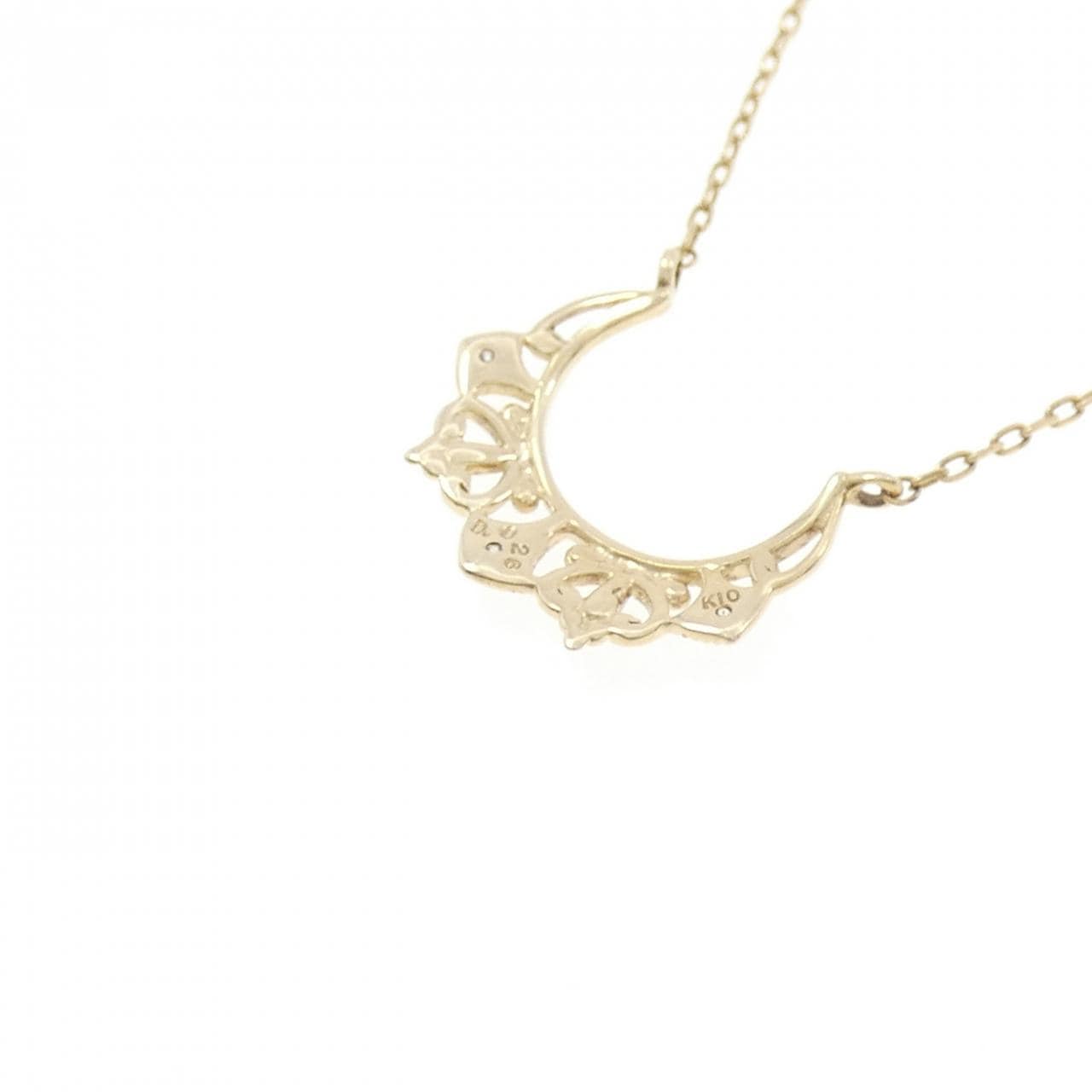 K10YG ダイヤモンド ネックレス 0.026CT