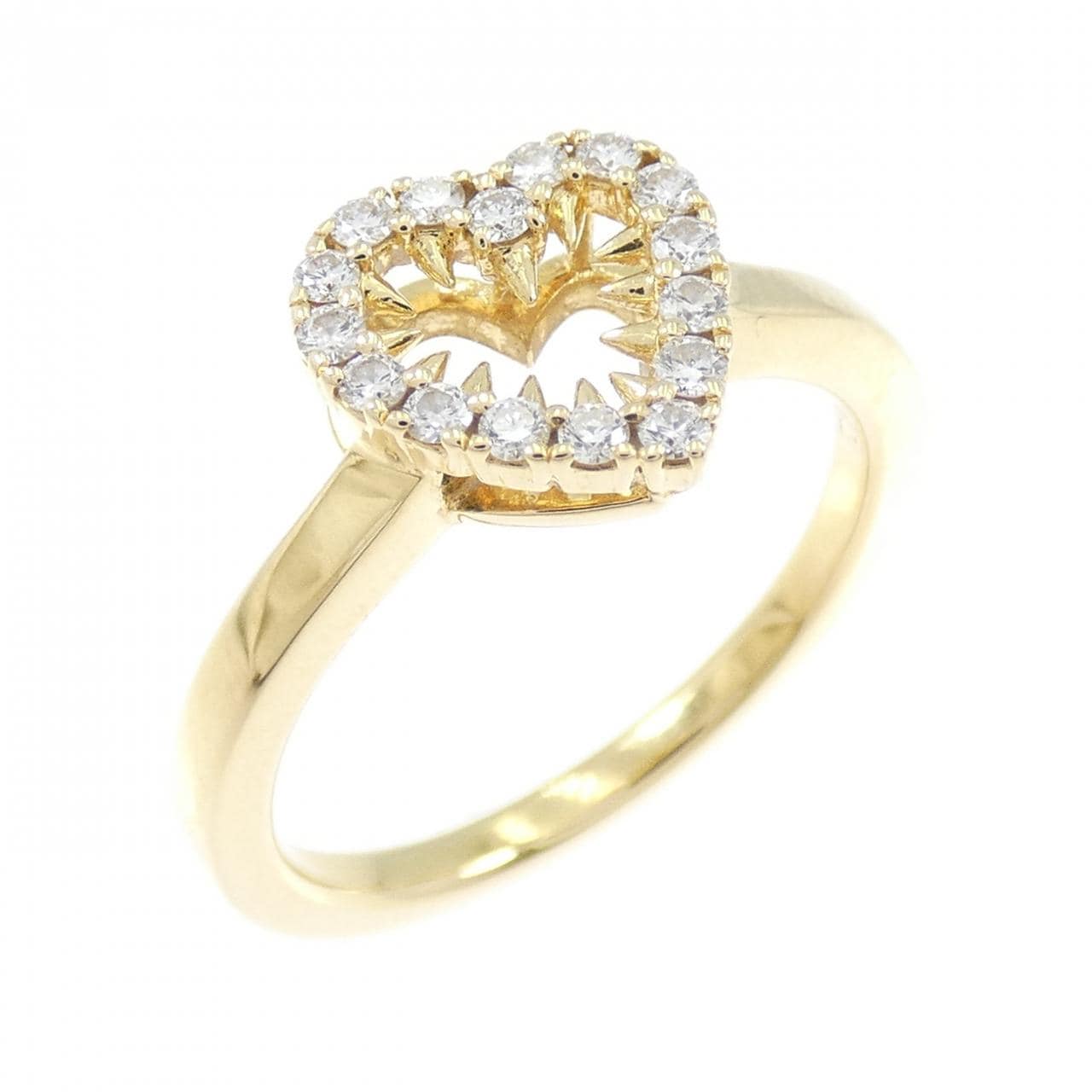 タサキ デインジャー ハート リング 0.12CT
