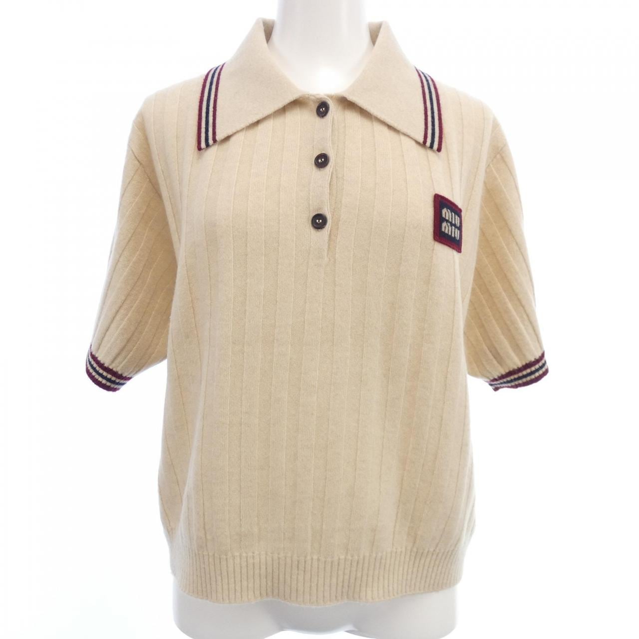 ミュウミュウ MIU MIU MIU MIUロゴパッチ MML878 SOOO 138Q ニット