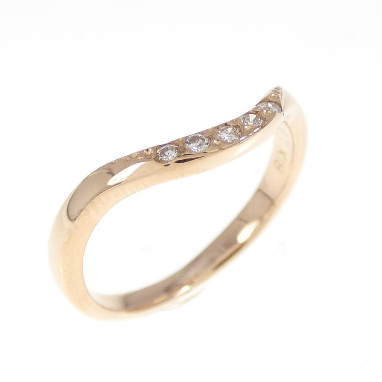 K18PG ダイヤモンド リング 0.07CT