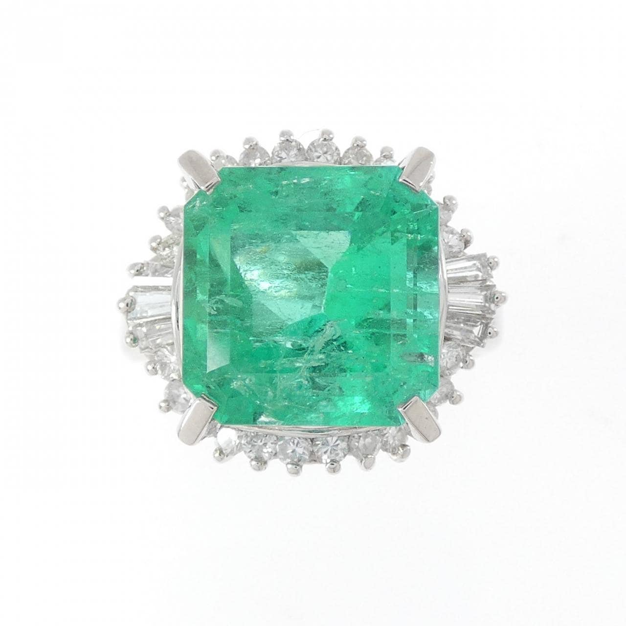 PT900 エメラルド リング 5.60CT コロンビア産
