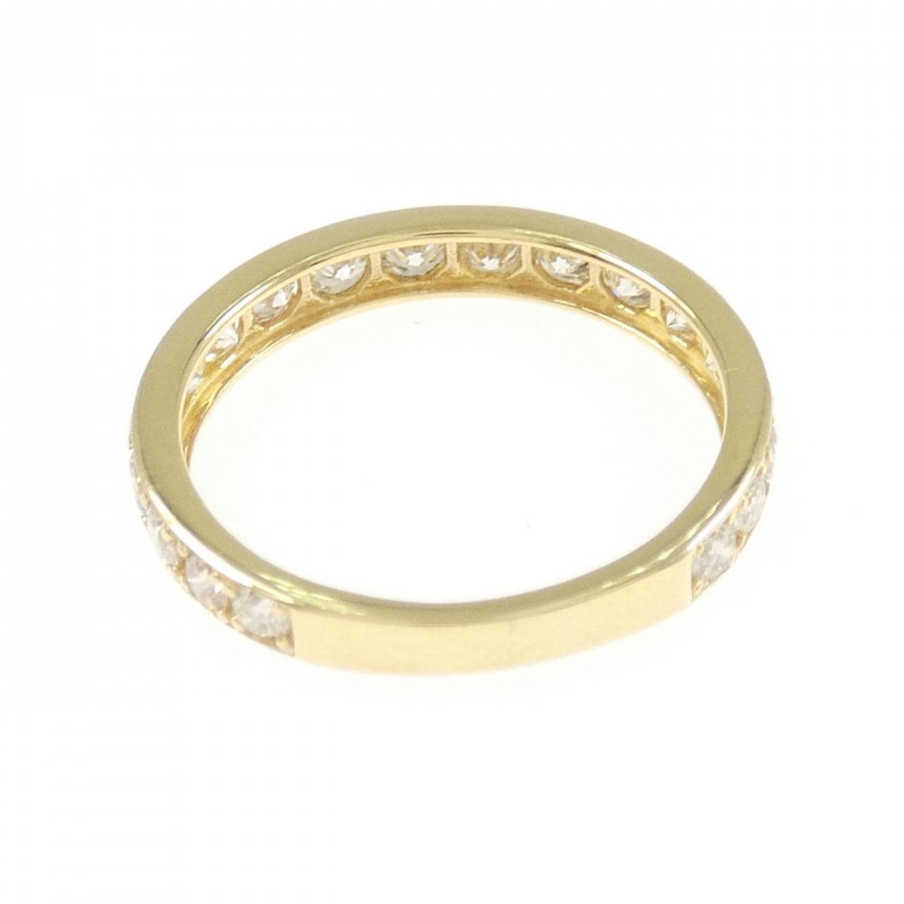K18YG ハーフエタニティ ダイヤモンド リング 1.00CT