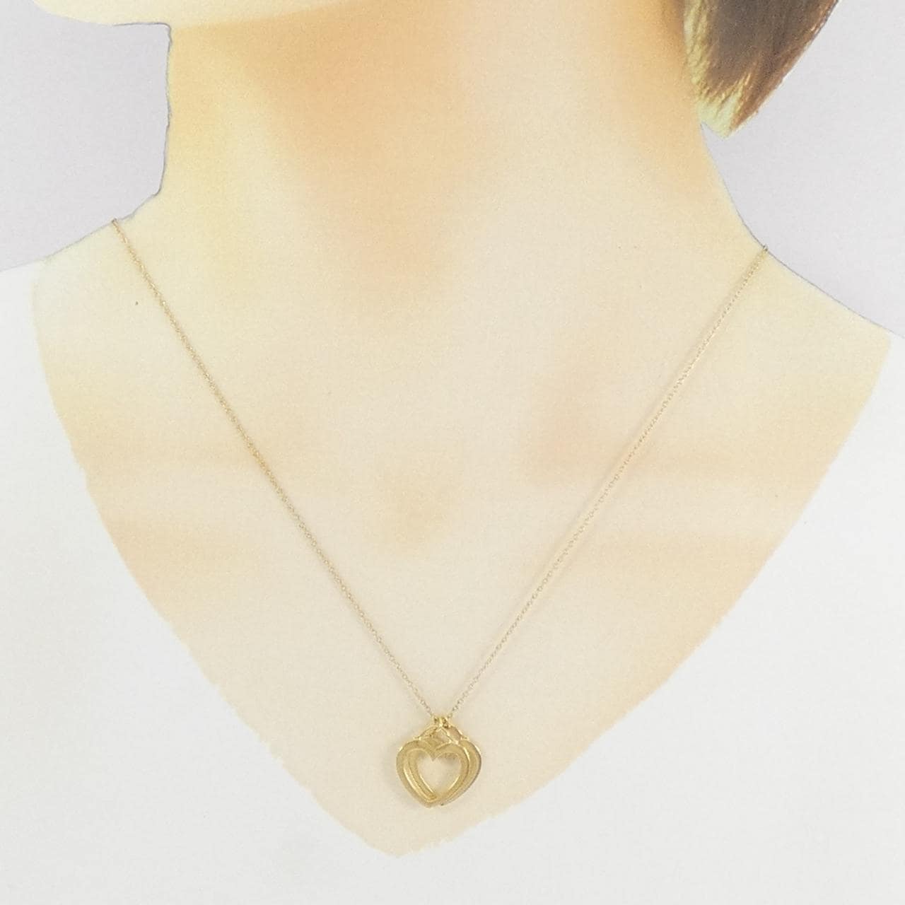 ティファニー センチメンタル ダブルハート ネックレス
