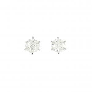 【リメイク】PT900/ST ダイヤモンド ピアス 0.501CT 0.568CT H I1 GOOD-FAIR