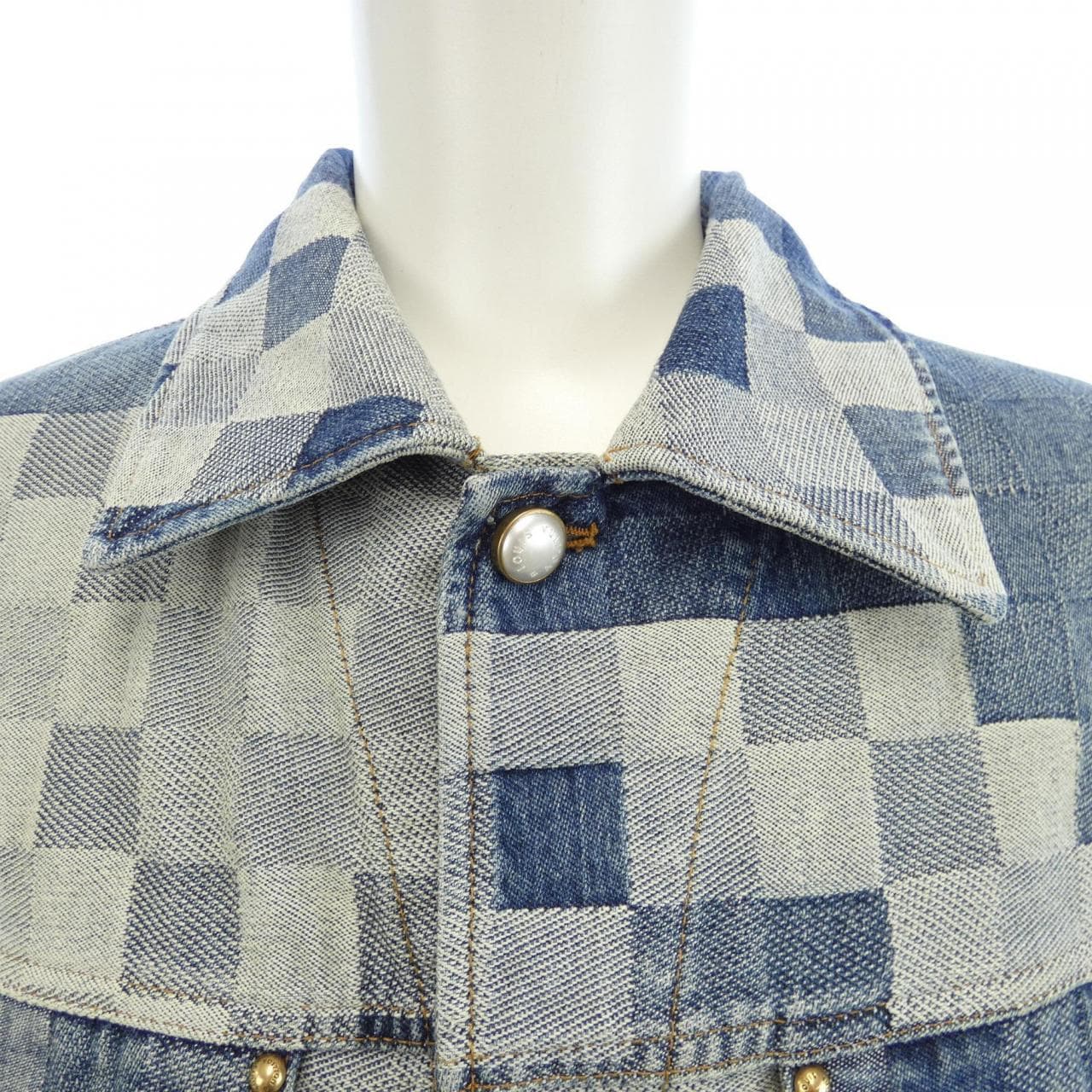 ルイヴィトン LOUIS VUITTON ダミエクラシックデニムジャケット HQA76WGCO デニムジャケット