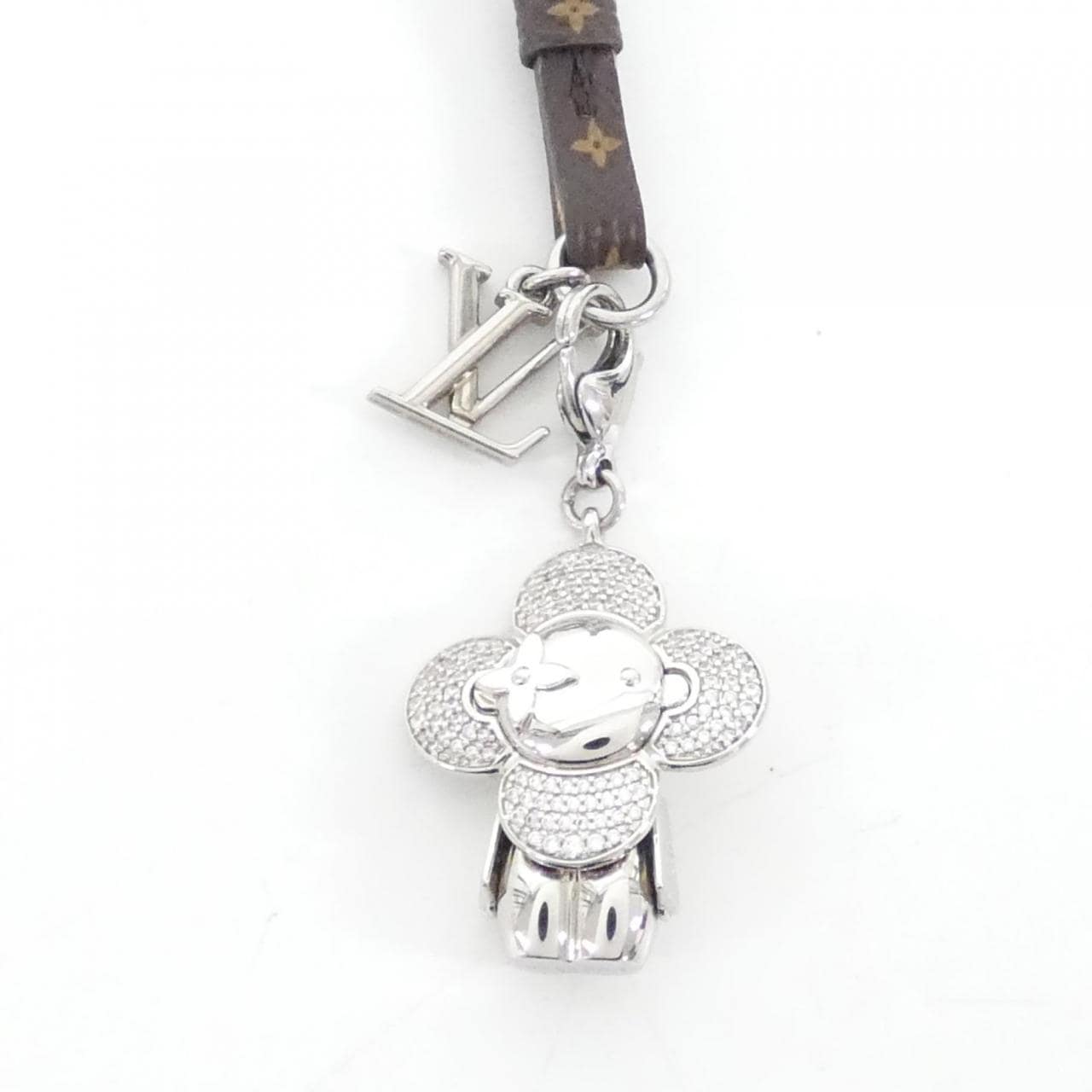 ルイヴィトン モノグラム バッグチャーム ミニヴィヴィエンヌ ストラス M03227 バッグチャーム