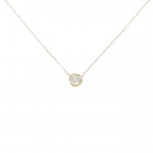 K18YG ソリティア ダイヤモンド ネックレス 0.24CT