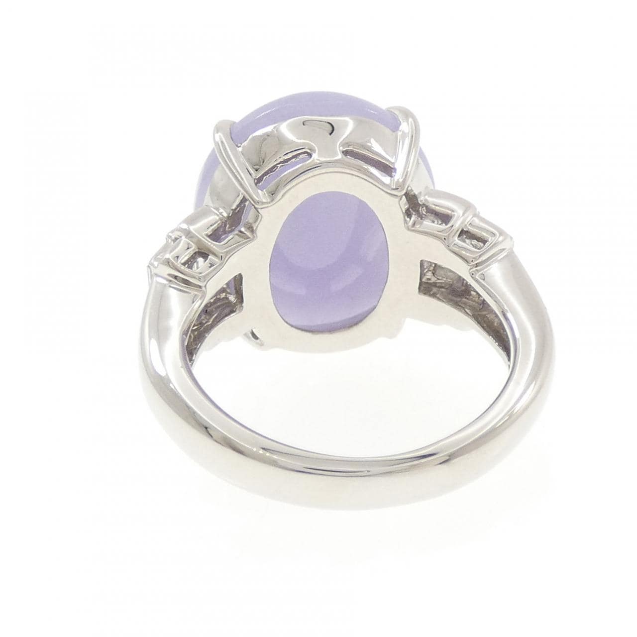 PT900 ラベンダーヒスイ リング 12.30CT