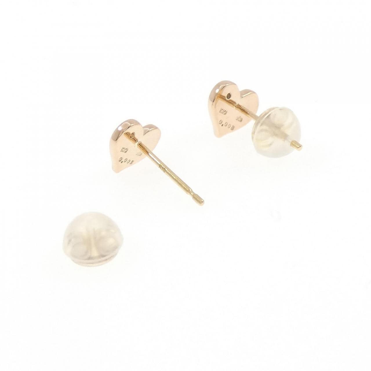 ete heart Diamond earrings 0.016CT