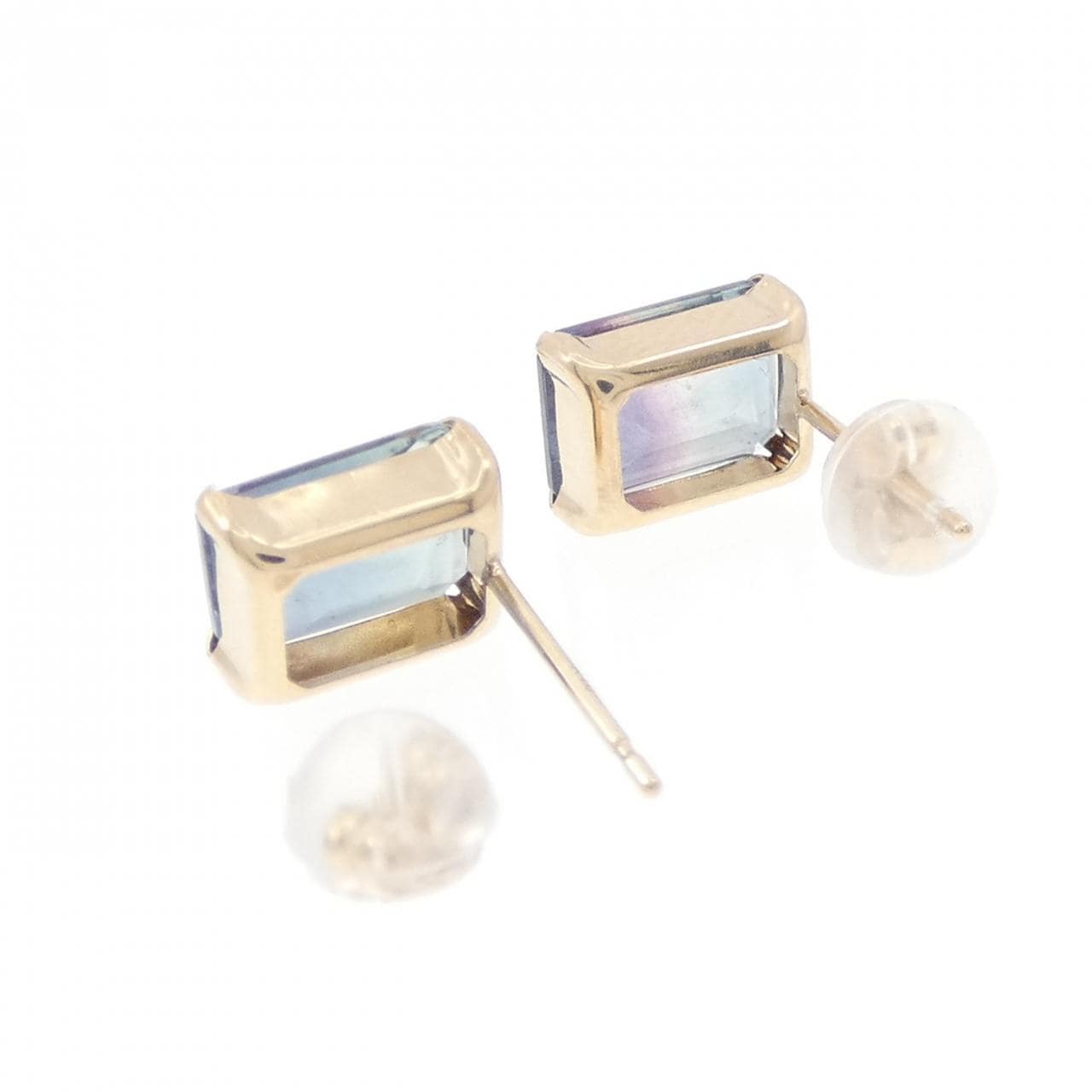 K10YG Fluorite Earrings