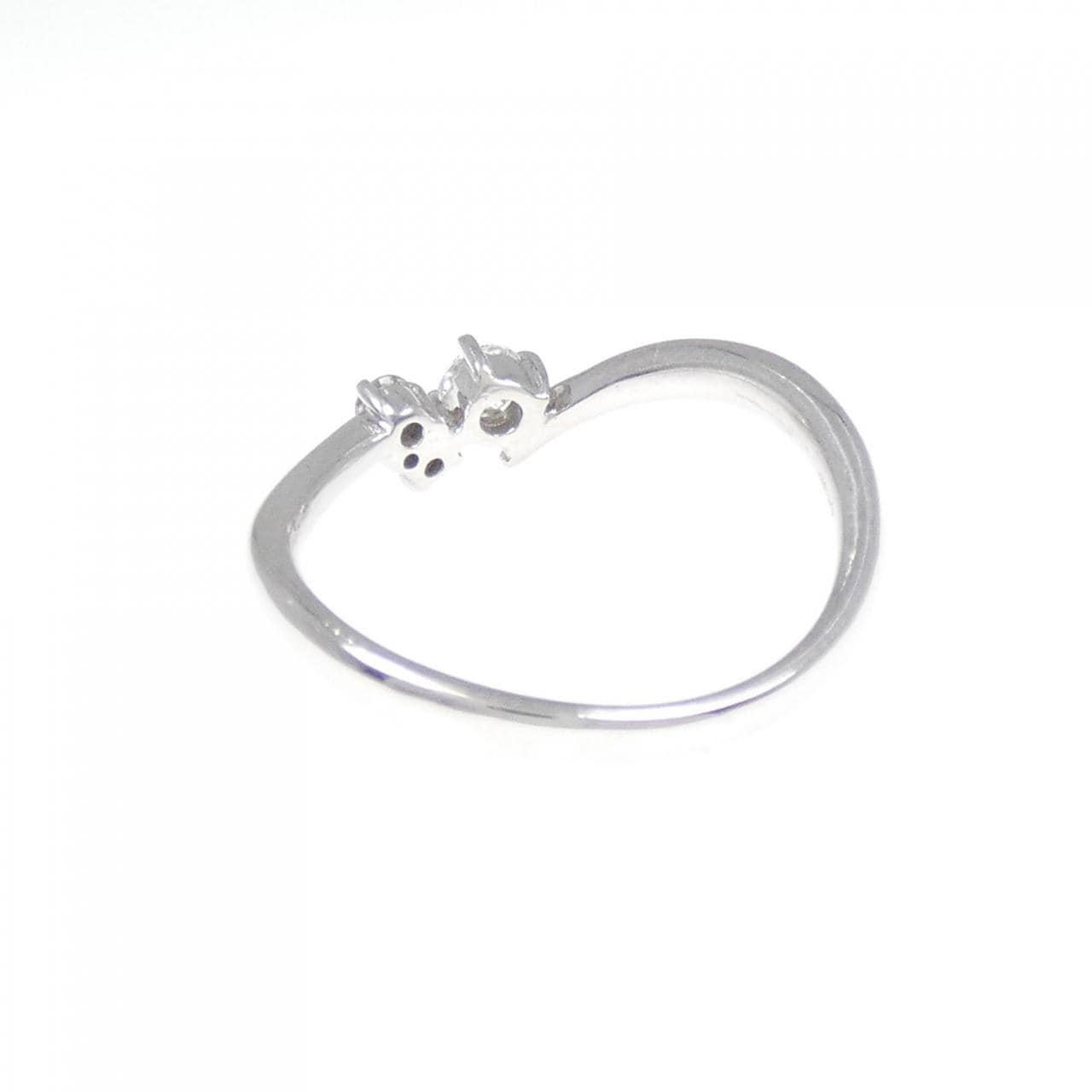 K18WG ダイヤモンド リング 0.15CT
