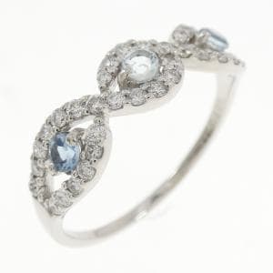 PT900 アクアマリン リング 0.21CT