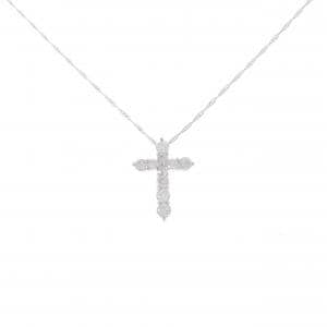 PT900/PT850 クロス ダイヤモンド ネックレス 0.52CT