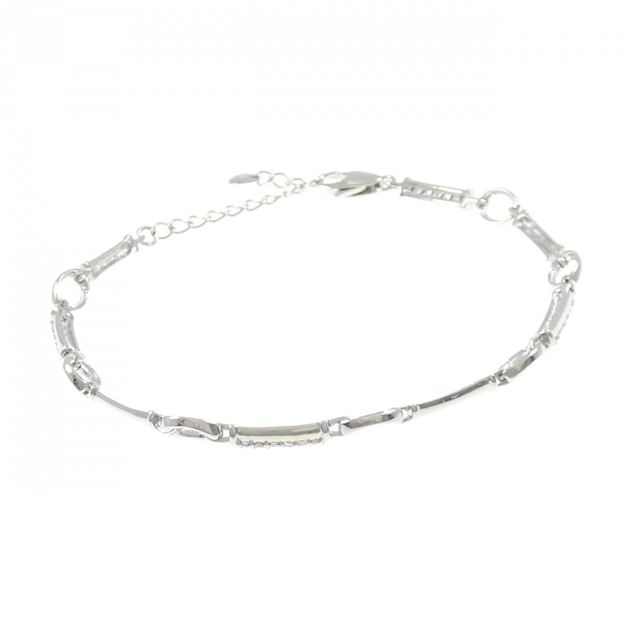 K18WG Diamond bracelet 0.30CT