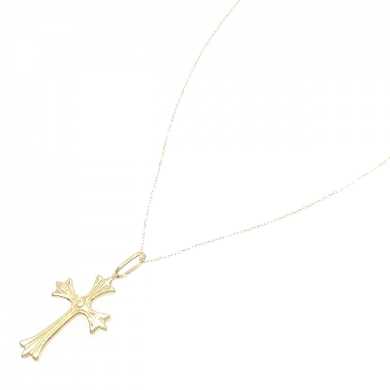 [新品] K18YG 十字架项链