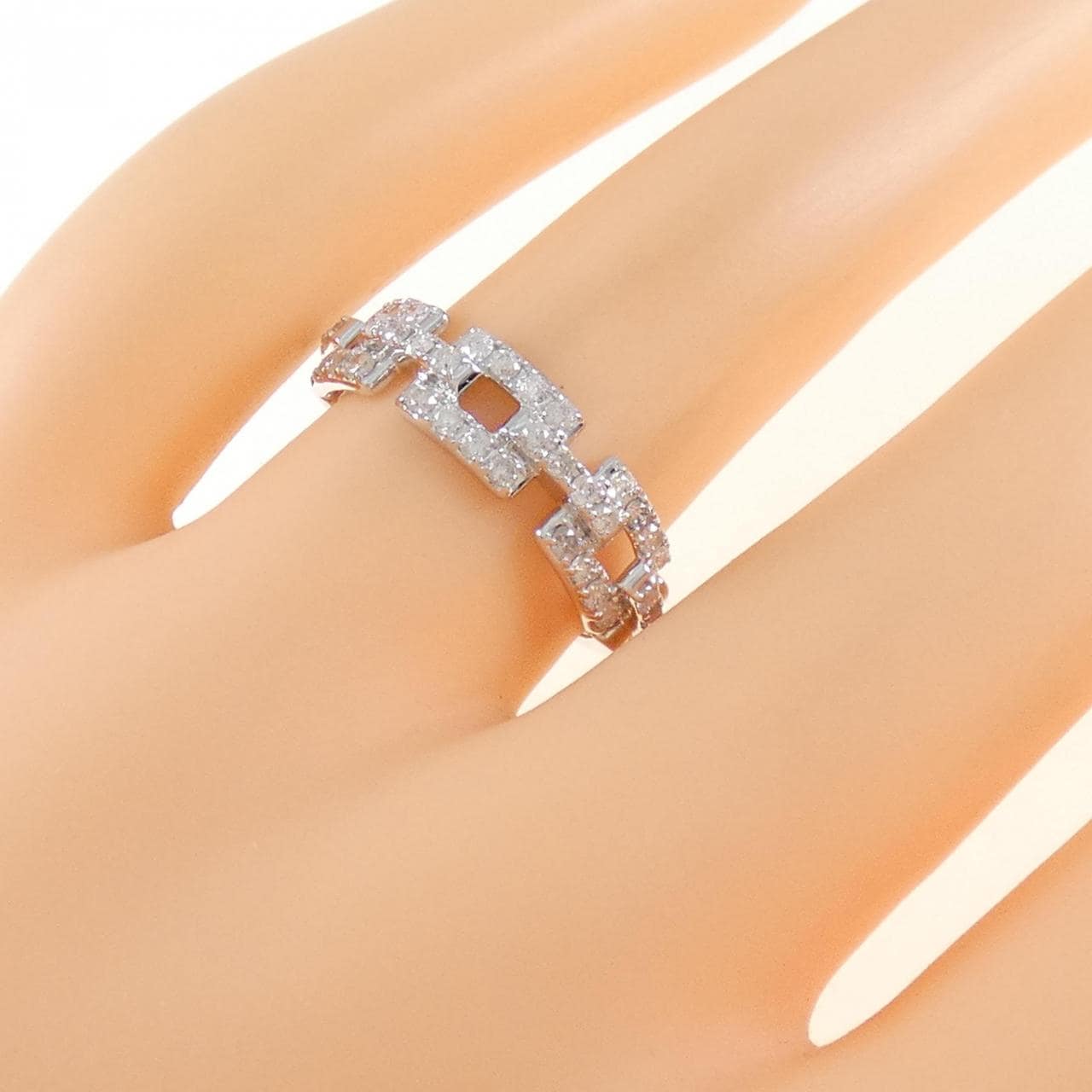 K18WG ダイヤモンド リング 0.50CT