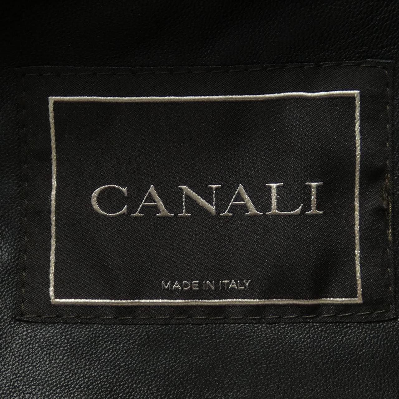 CANALI leather jacket