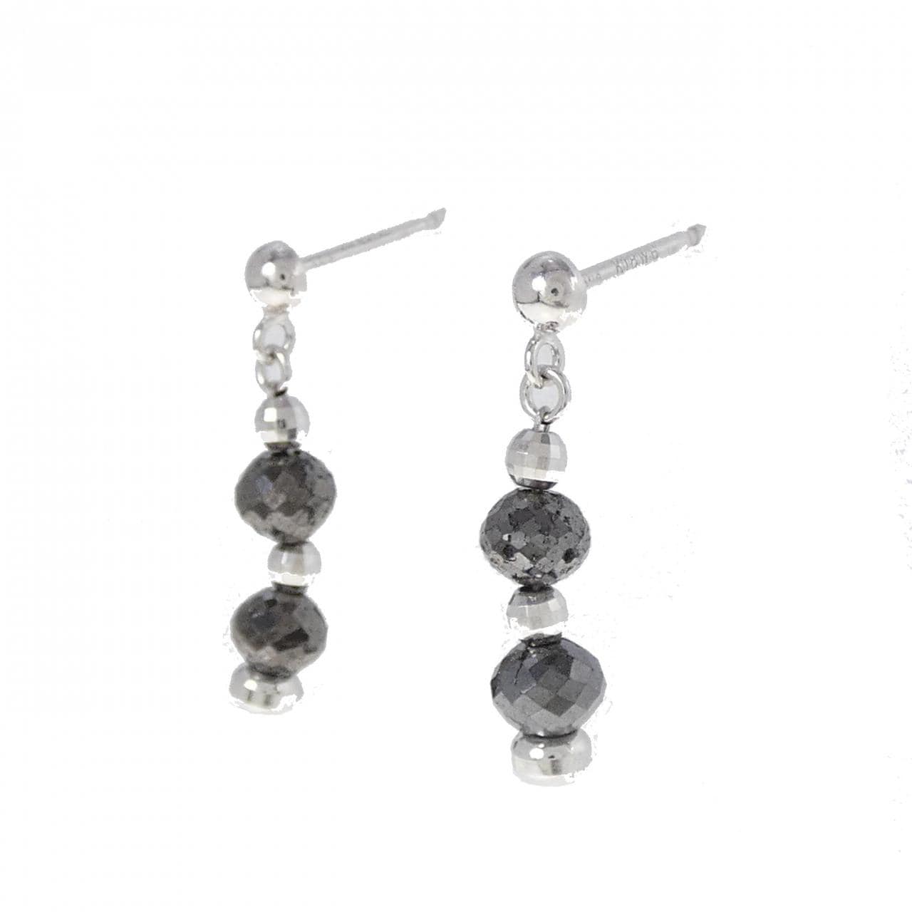 K18WG ダイヤモンド ピアス 2.14CT