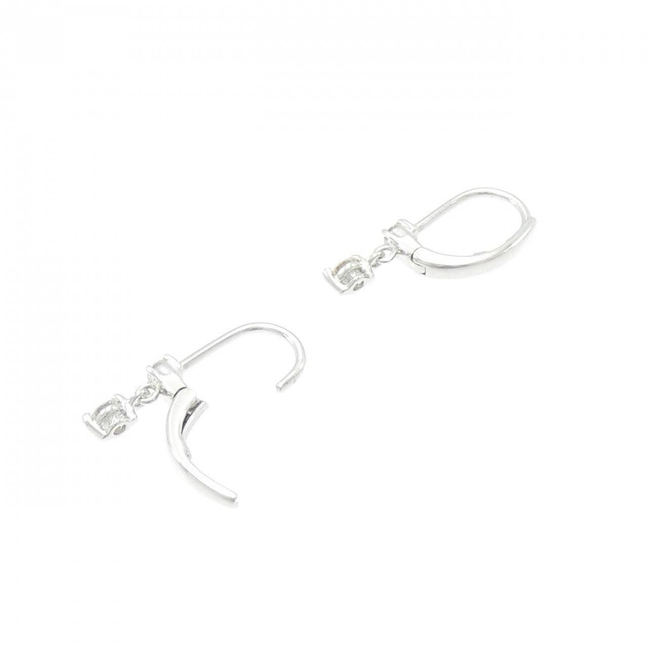 K18WG ダイヤモンド ピアス 0.2CT