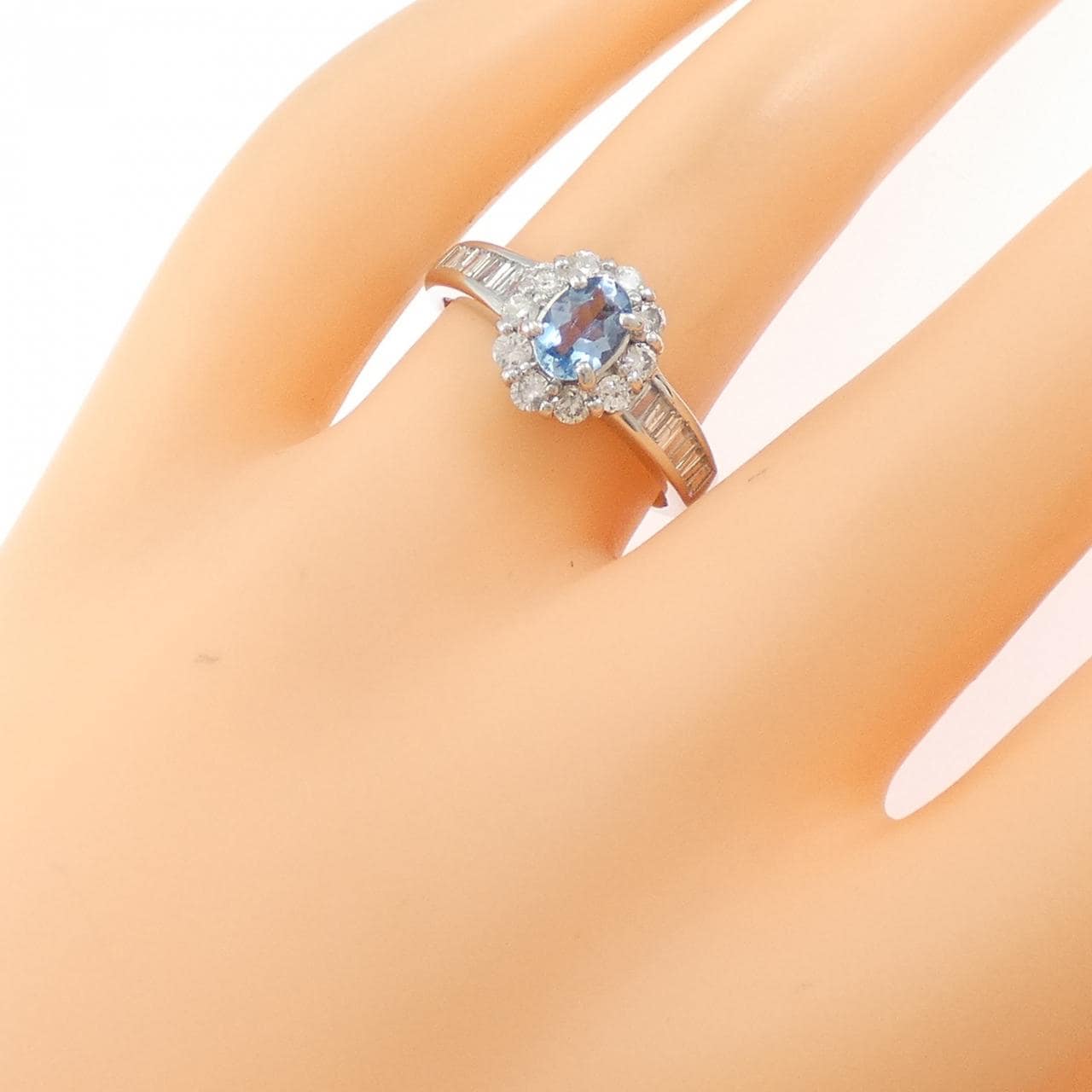 PT900 アクアマリン リング 0.34CT