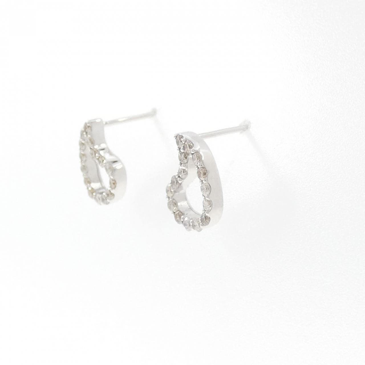 K18WG ダイヤモンド ピアス 0.40CT