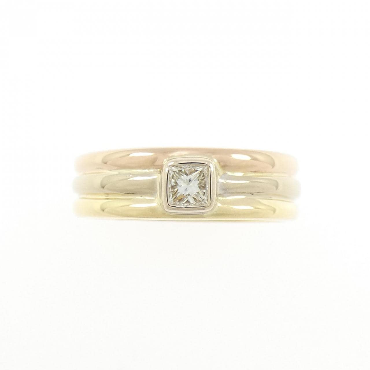 750スリーカラー ダイヤモンド リング 0.15CT