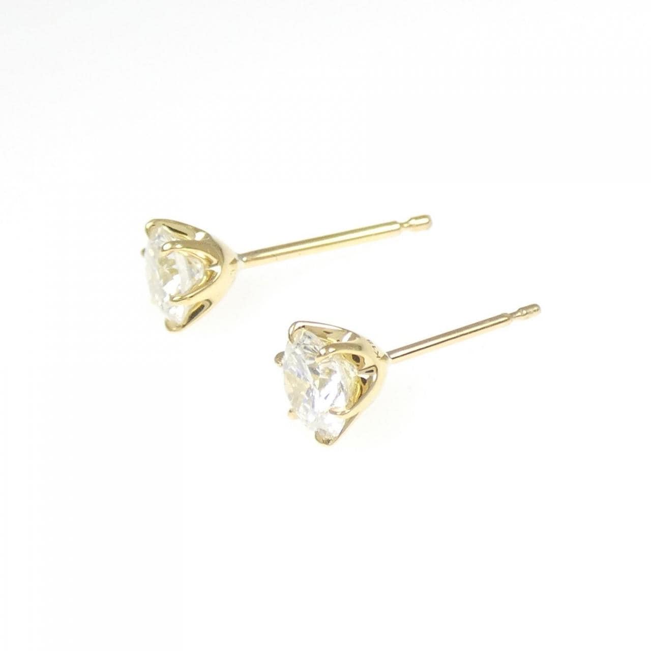 [BRAND NEW] K18YG Diamond Earrings 0.530CT 0.530CT G SI2 VG