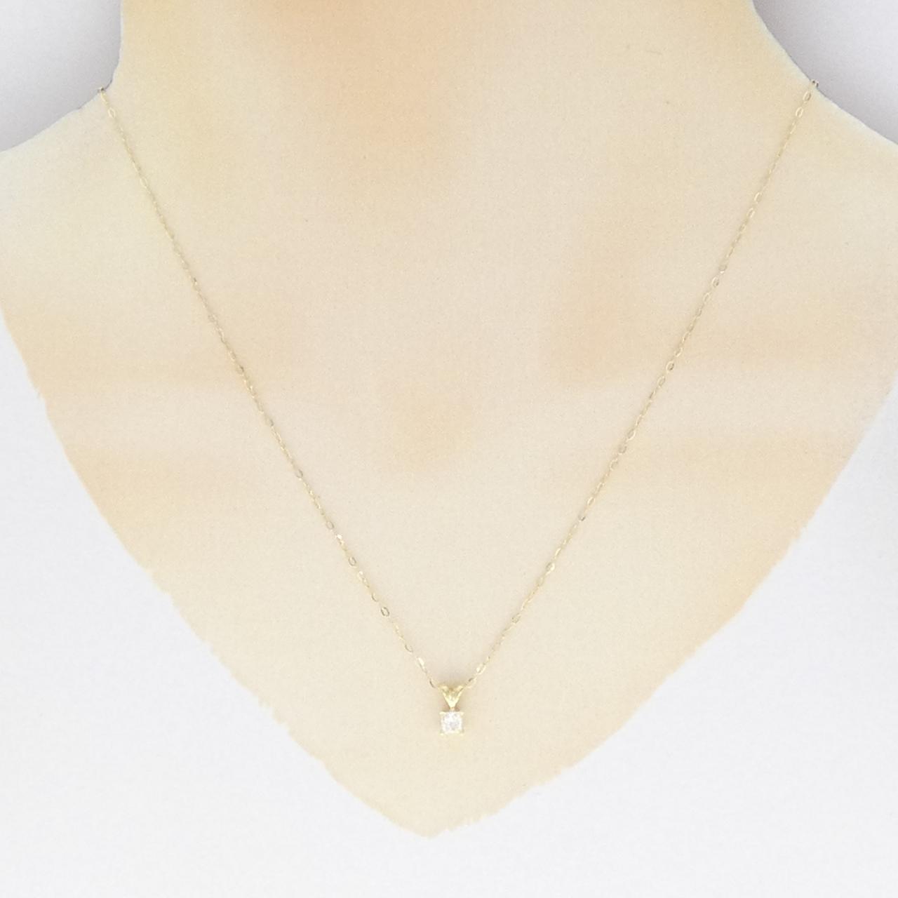 K18YG ダイヤモンド ネックレス 0.20CT