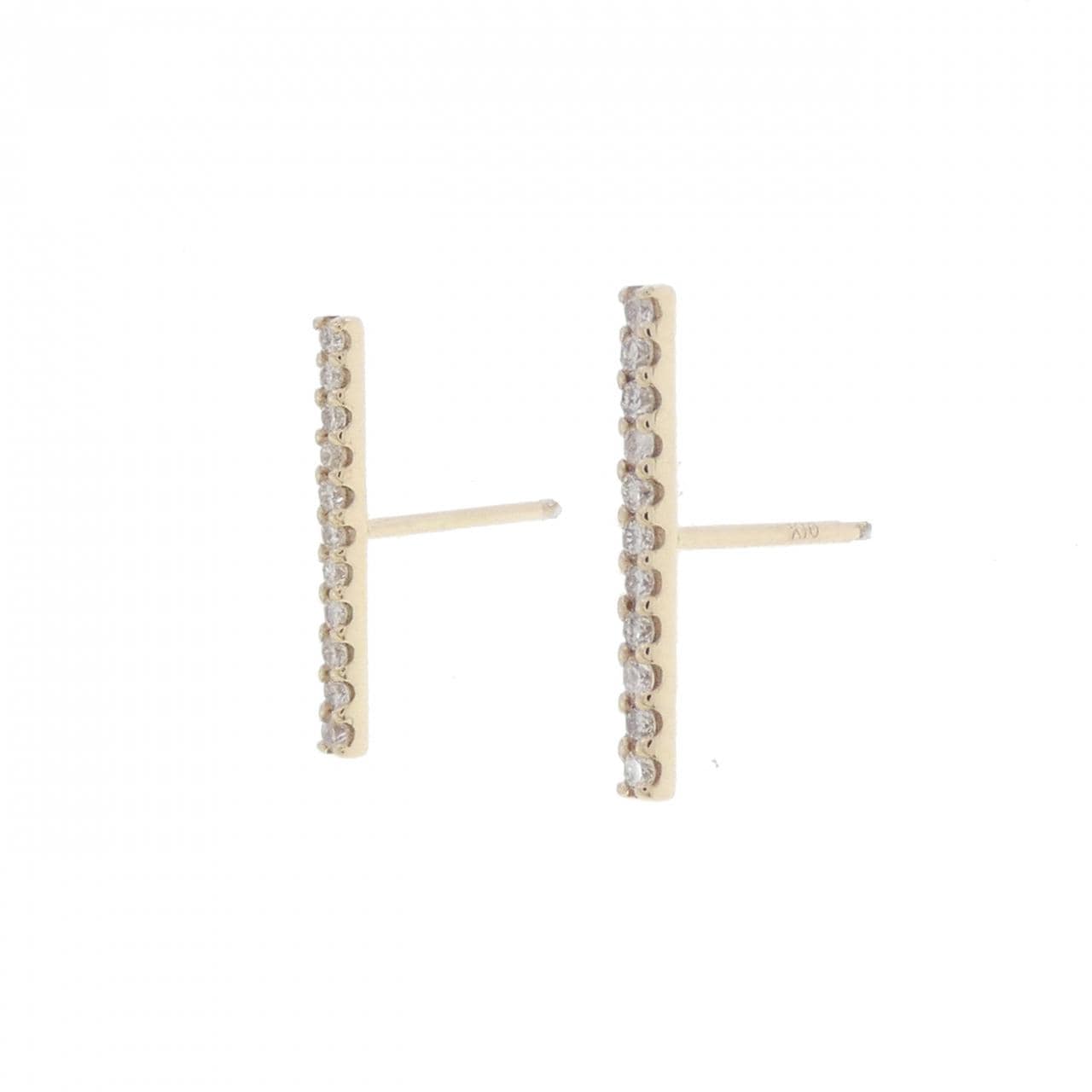 【リメイク】K10YG ダイヤモンド ピアス 0.20CT